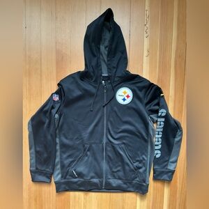 Pittsburgh Steelers Nike Therma-Fit Hooded Zip Sweater Men’s Large